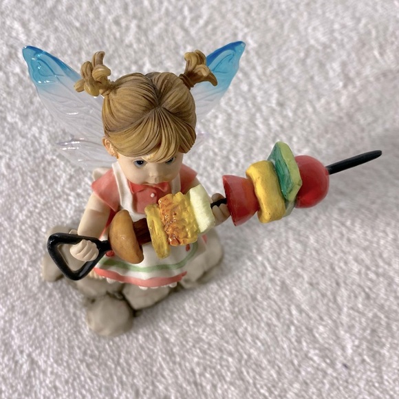Vintage Enesco My Little Kitchen Fairies Shishkabob Fairie Figurine 2005 - Picture 11 of 11